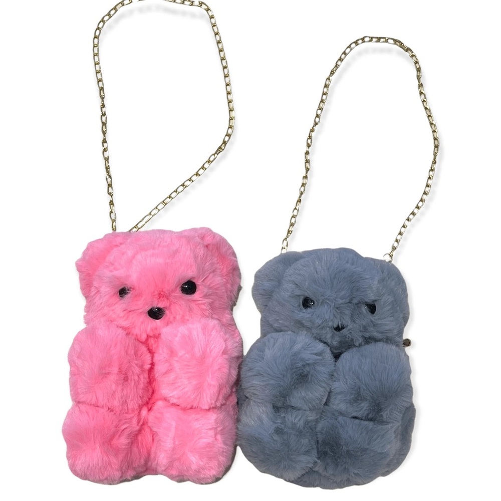 FUZZY BEAR PURSE